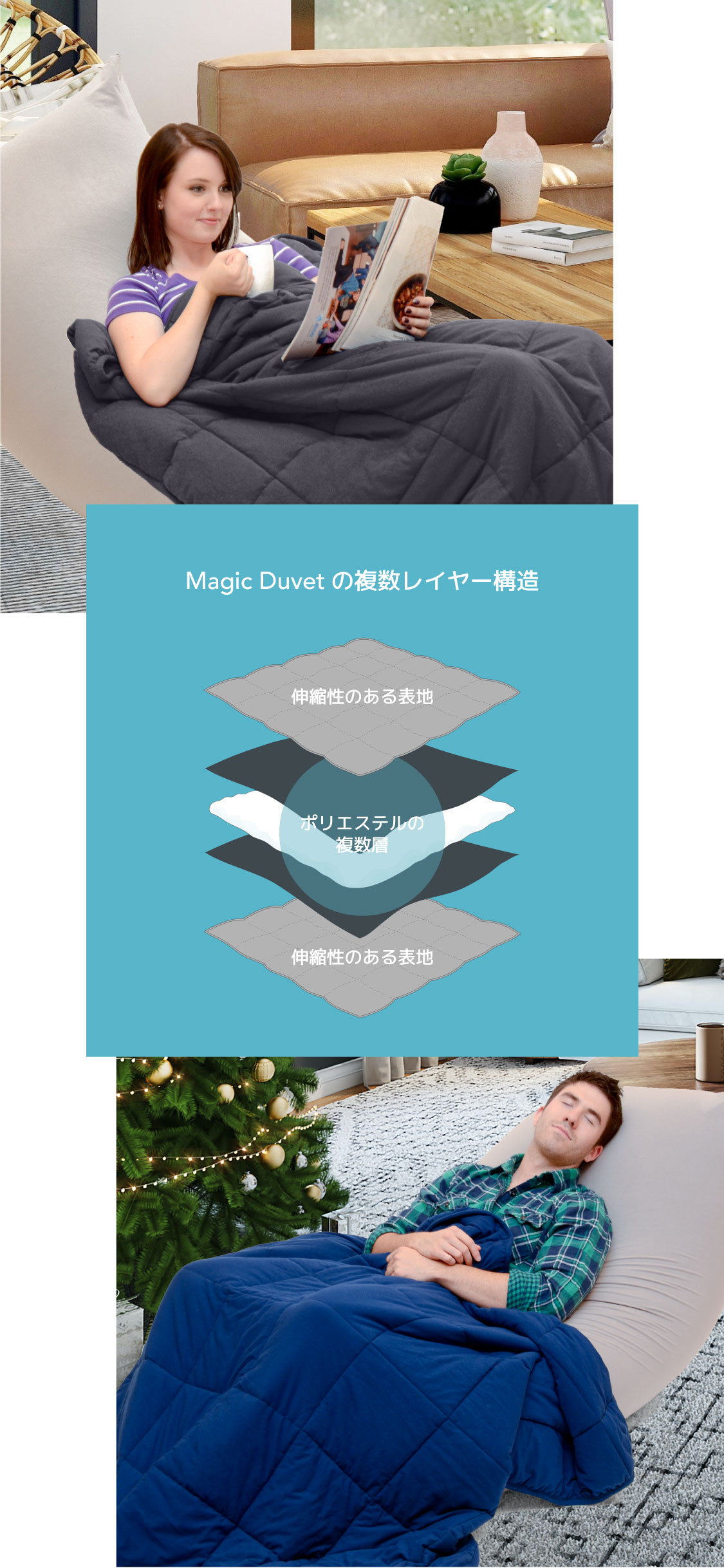 Yogibo Magic Duvet Blanket（ヨギボー マジック デュベット ...