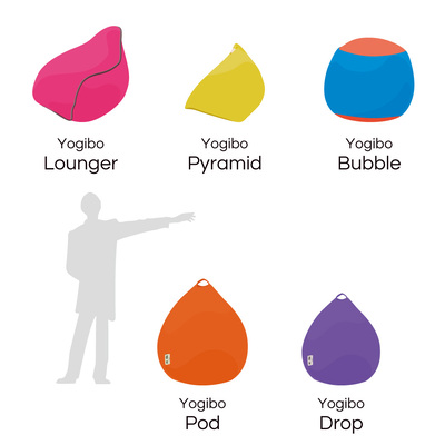Yogibo Drop Premium（ヨギボー ドロップ プレミアム）[Pastel Collection]