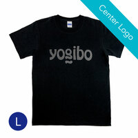 Yogibo T-Shirts Clear Logo ブラック 【センターロゴ】 Lサイズ
