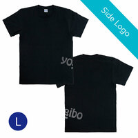 Yogibo T-Shirts Clear Logo ブラック 【サイドロゴ】 Lサイズ