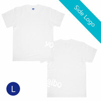 Yogibo T-Shirts Reflector Logo ホワイト 【サイドロゴ】 Lサイズ