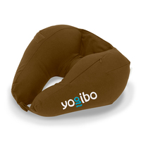 Yogibo Neck Pillow X Logo チョコレートブラウン